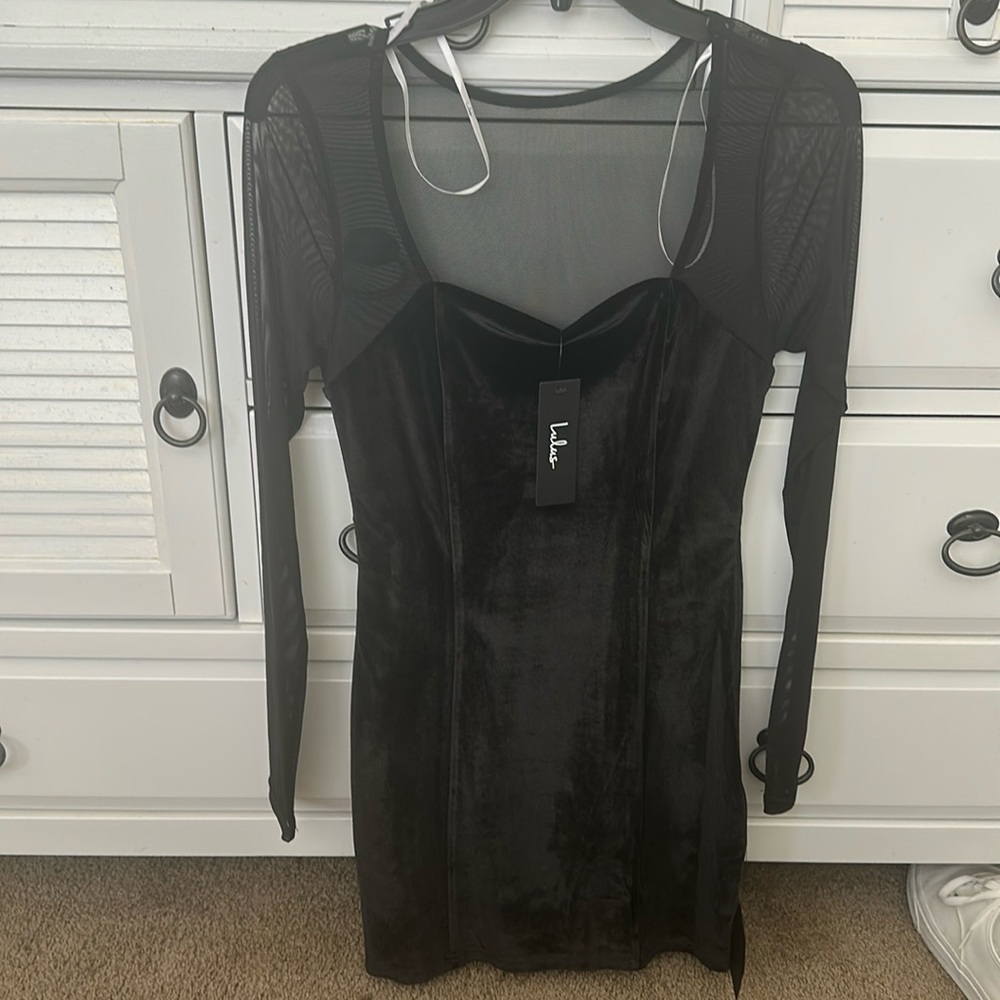 Lulus velvet mini dress